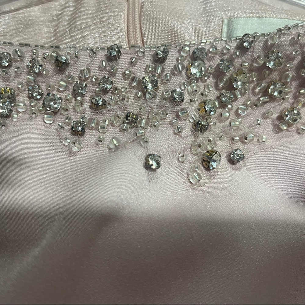 Cameron Blake light pink wedding dress!